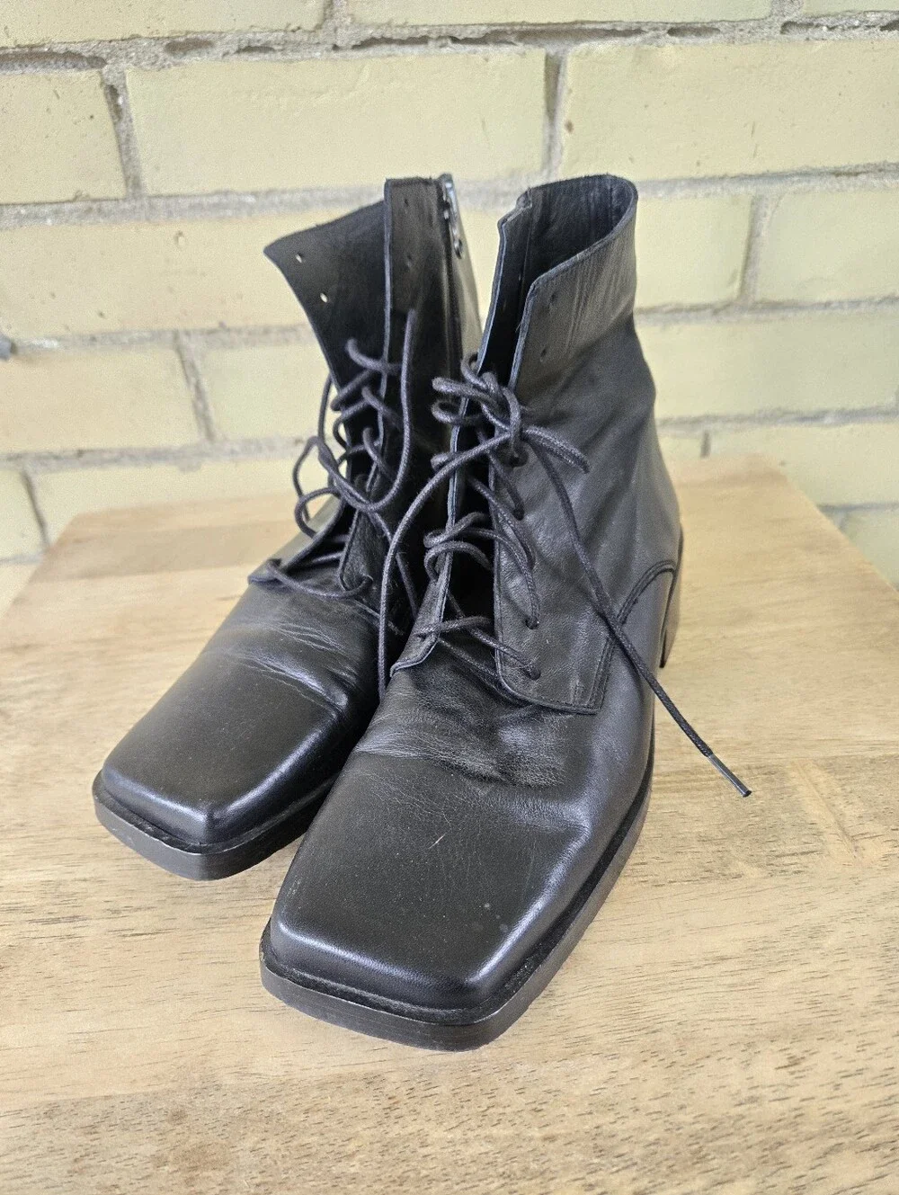 L'Intervalle Square Toe Boots - Picture 2 of 10